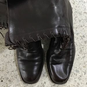 Vintage 1990s Nickels Full Length Brown Boots